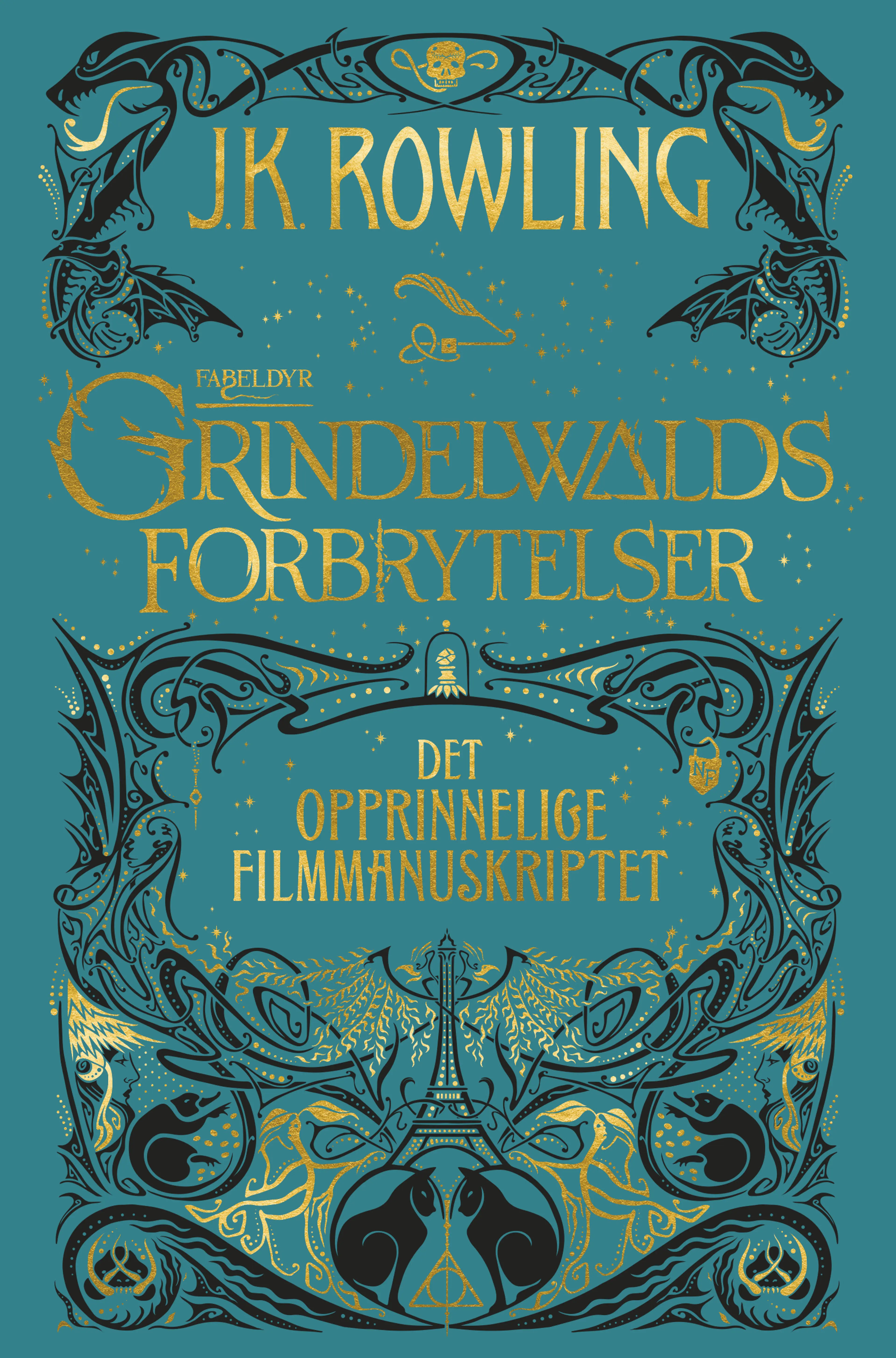 Omslag Fabeldyr 2: Grindelwalds forbrytelser av J.K. Rowling (Innbundet)