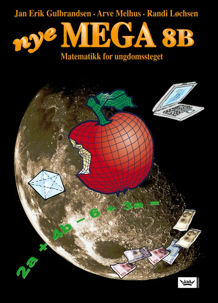 Omslag Nye Mega 8B elevbok nyn av Jan Erik Gulbrandsen, Arve Melhus og Randi Løchsen (Innbundet)