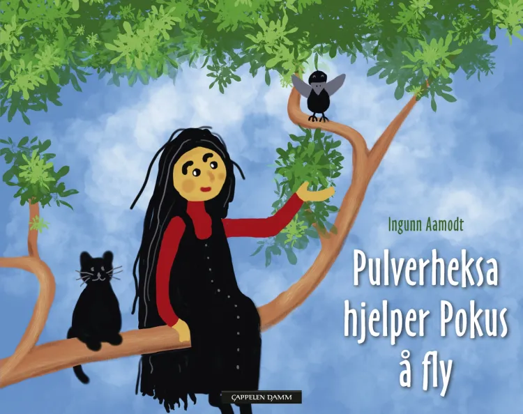 Omslag Pulverheksa hjelper Pokus å fly av Ingunn Aamodt (Ebok)