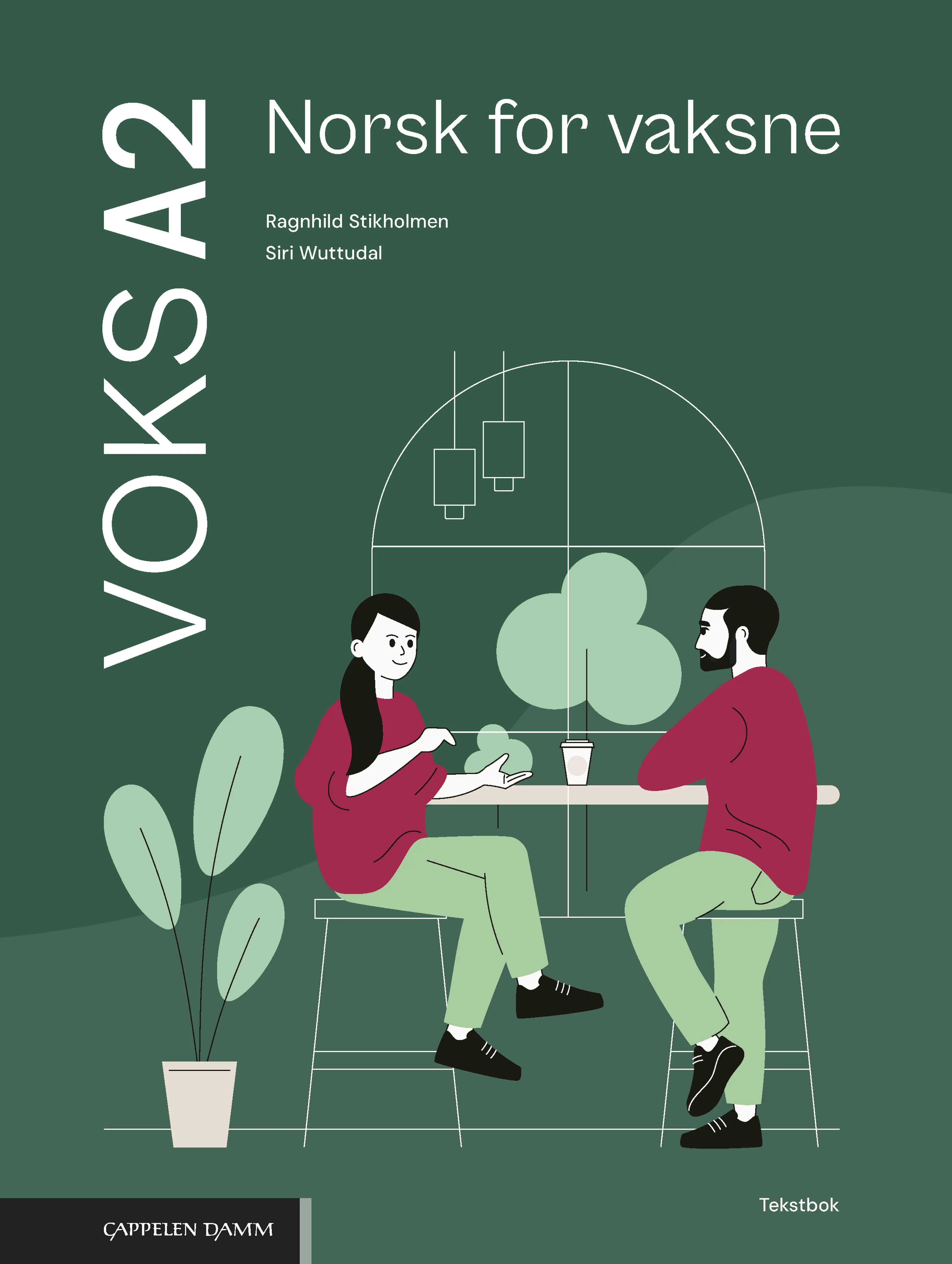 Omslag Voks A2 Norsk for vaksne Tekstbok av Ragnhild Stikholmen og Siri Wuttudal (Innbundet)