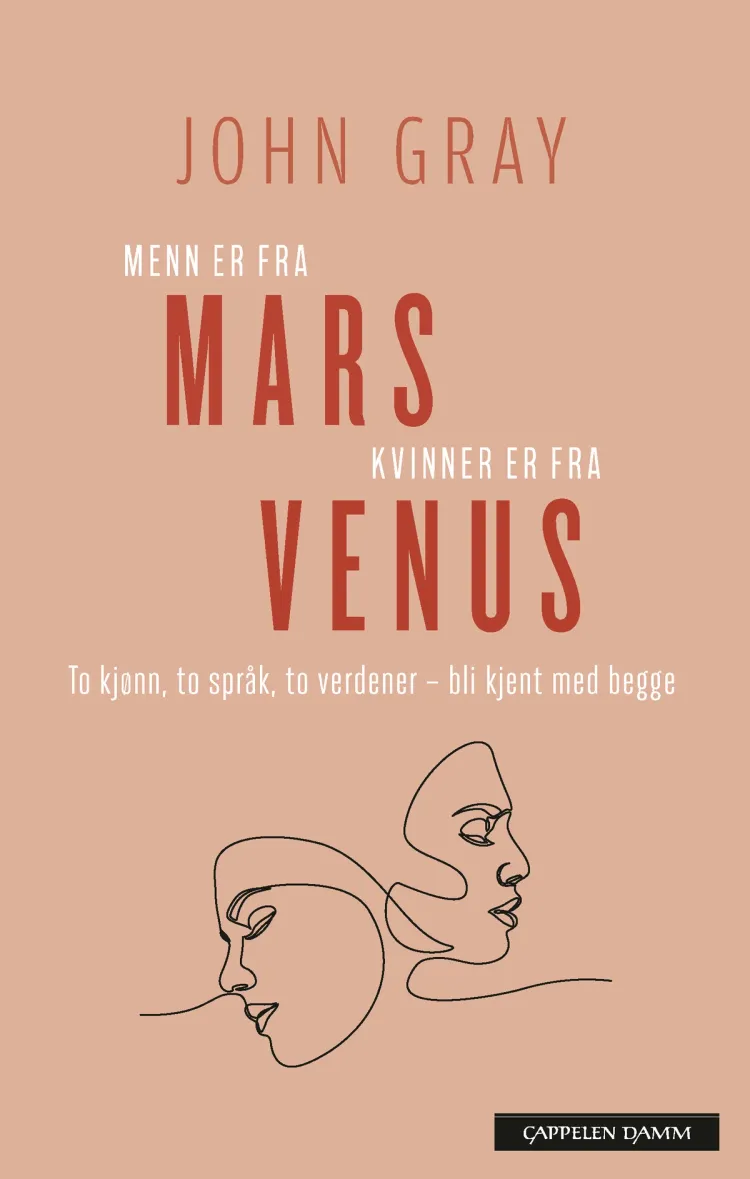 Omslag Menn er fra Mars, kvinner er fra Venus av John Gray (Heftet)