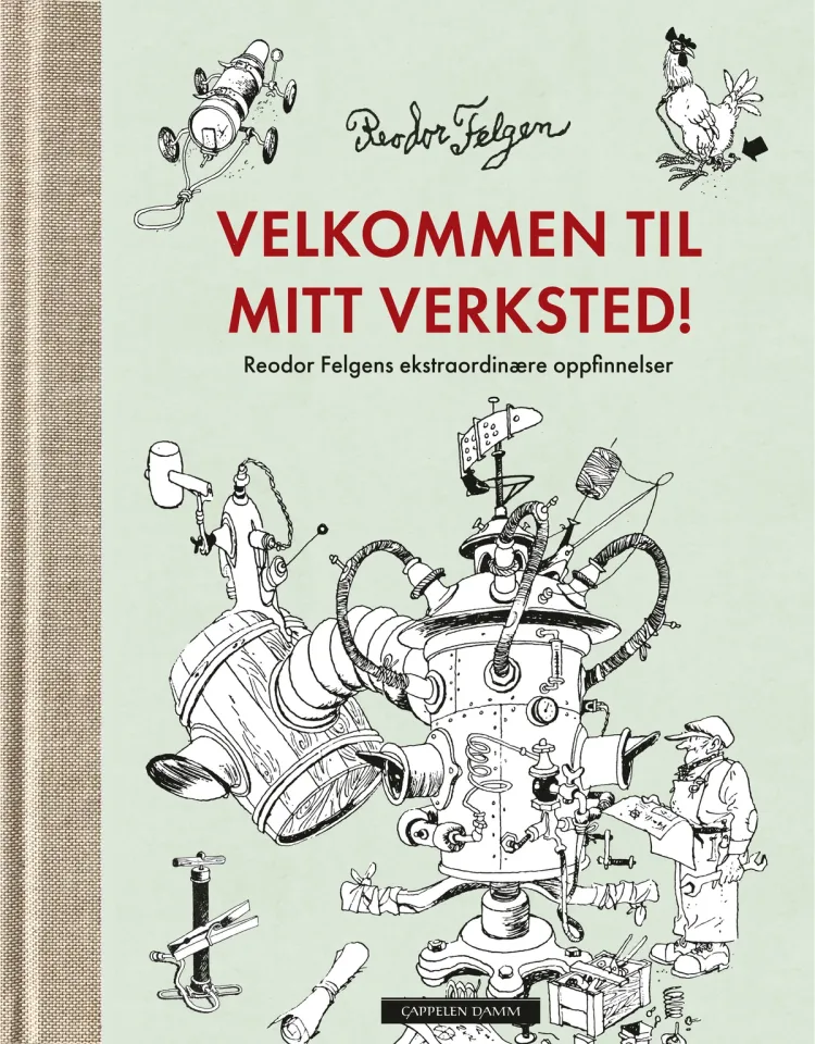 Omslag Velkommen til mitt verksted! av Kjell Aukrust (Innbundet)