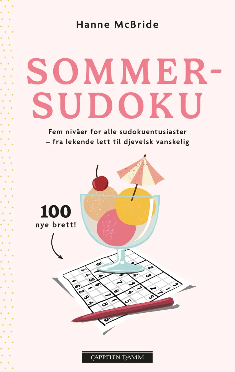 Omslag Sommersudoku 2025 av Hanne McBride (Heftet)