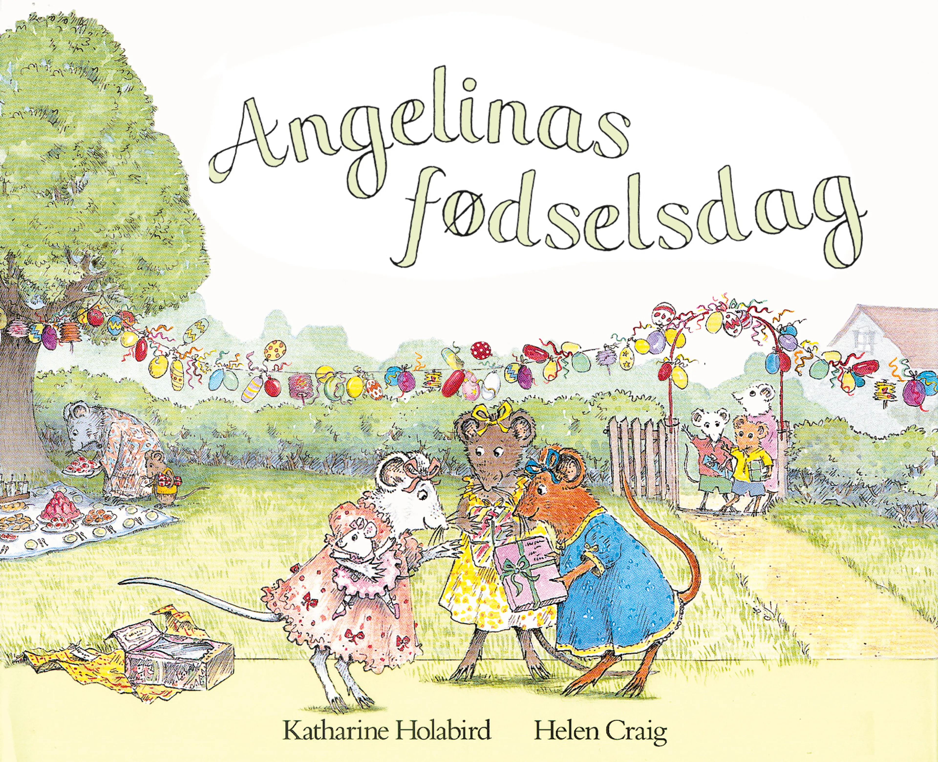 Omslag Angelinas fødselsdag av Katharine Holabird (Innbundet)