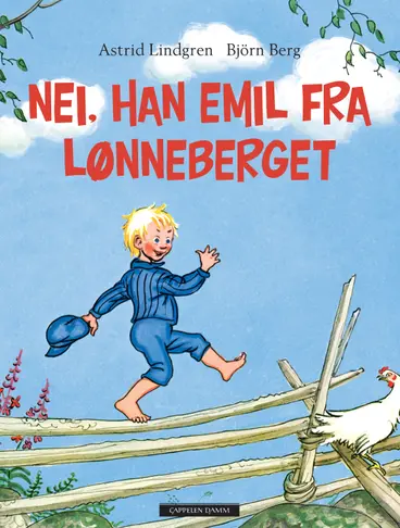 Omslag Nei, han Emil fra Lønneberget av Astrid Lindgren (Innbundet)