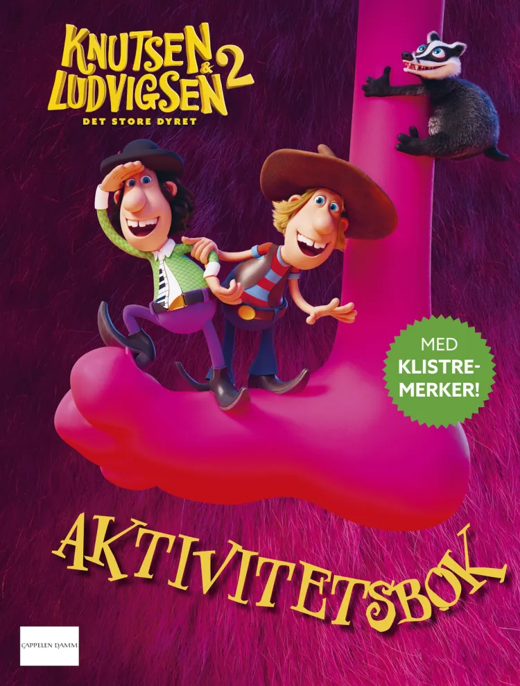 Omslag Knutsen og Ludvigsen og Det store dyret - Aktivitetsbok av Øystein Dolmen og Anne Østgaard (Heftet)