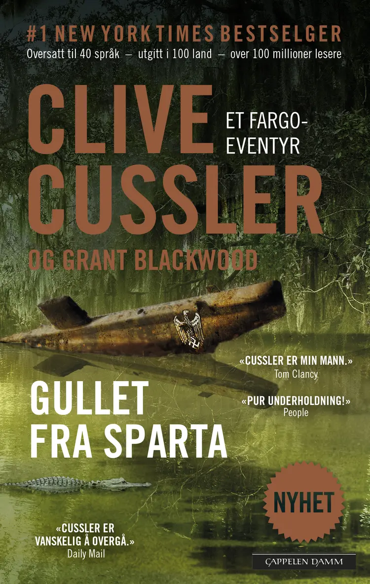 Omslag Gullet fra Sparta av Clive Cussler (Heftet)