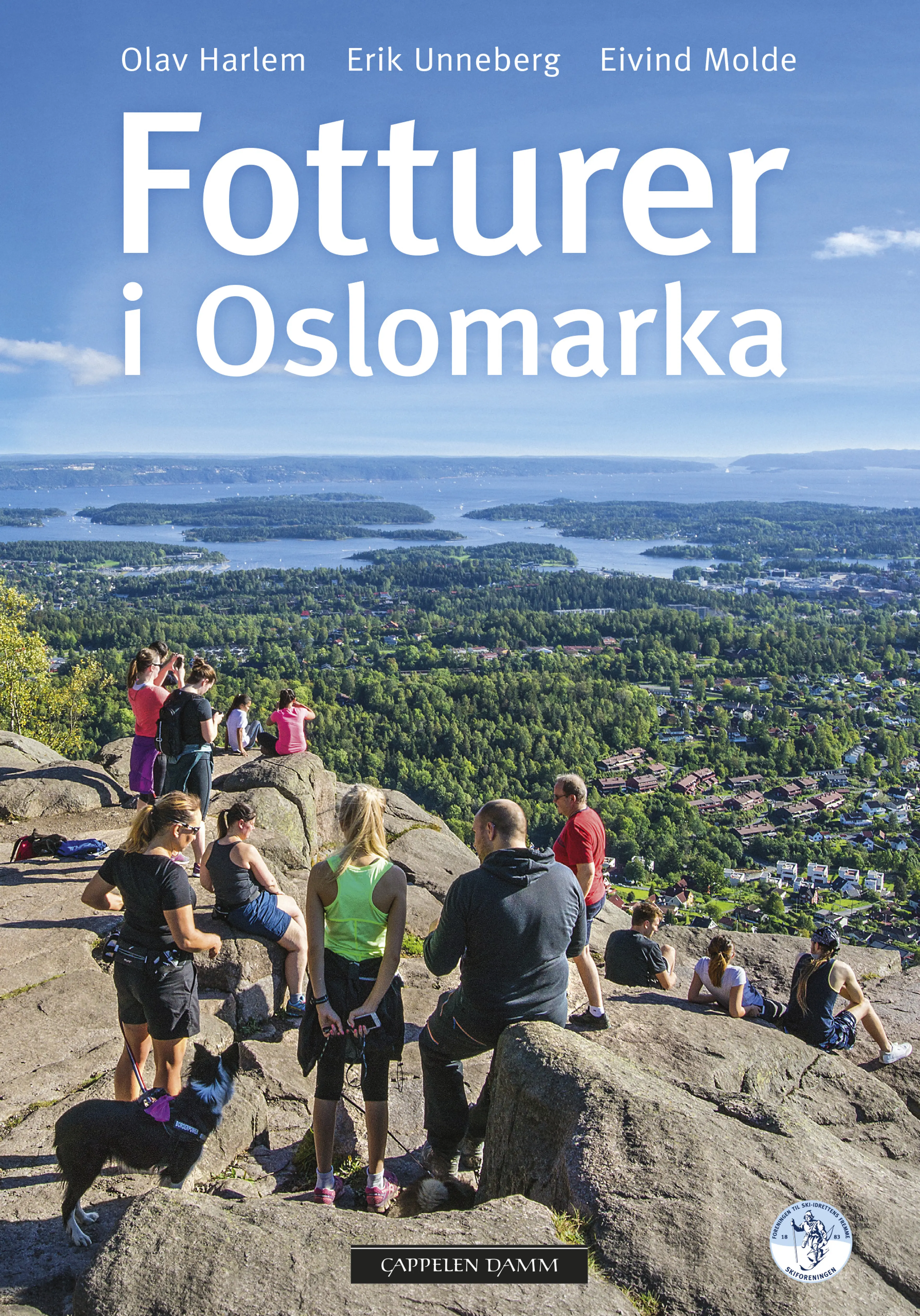 Omslag Fotturer i Oslomarka av Olav Harlem, Erik Unneberg og Eivind Molde (Innbundet)