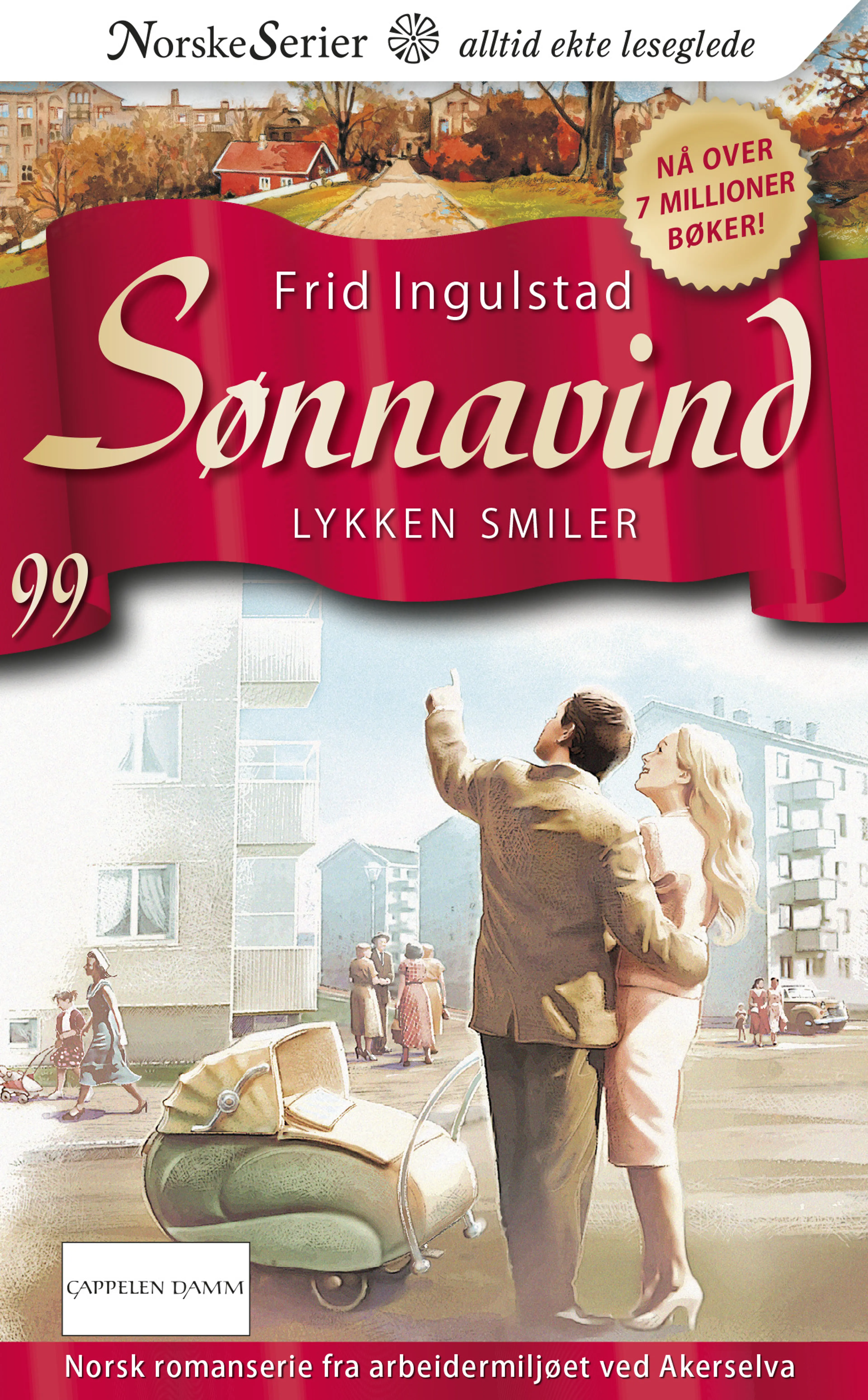 Omslag Lykken smiler av Frid Ingulstad (Heftet)
