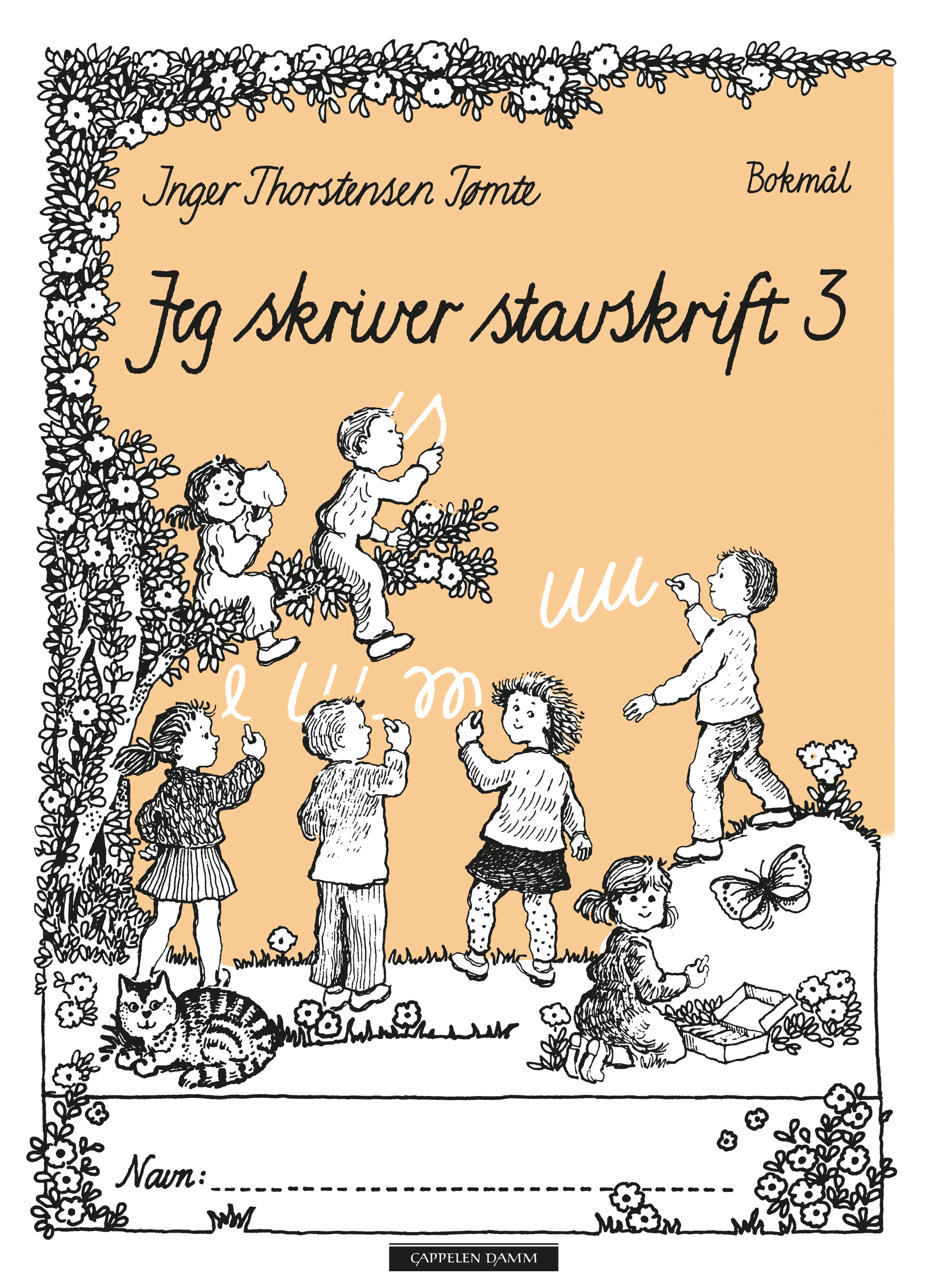 Omslag Jeg skriver stavskrift 3 bokmål av Inger Thorstensen Tømte (Heftet)