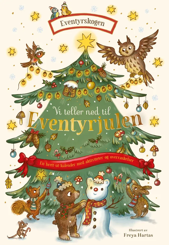 Omslag Vi teller ned til Eventyrjulen av Rachel Piercey (Innbundet)