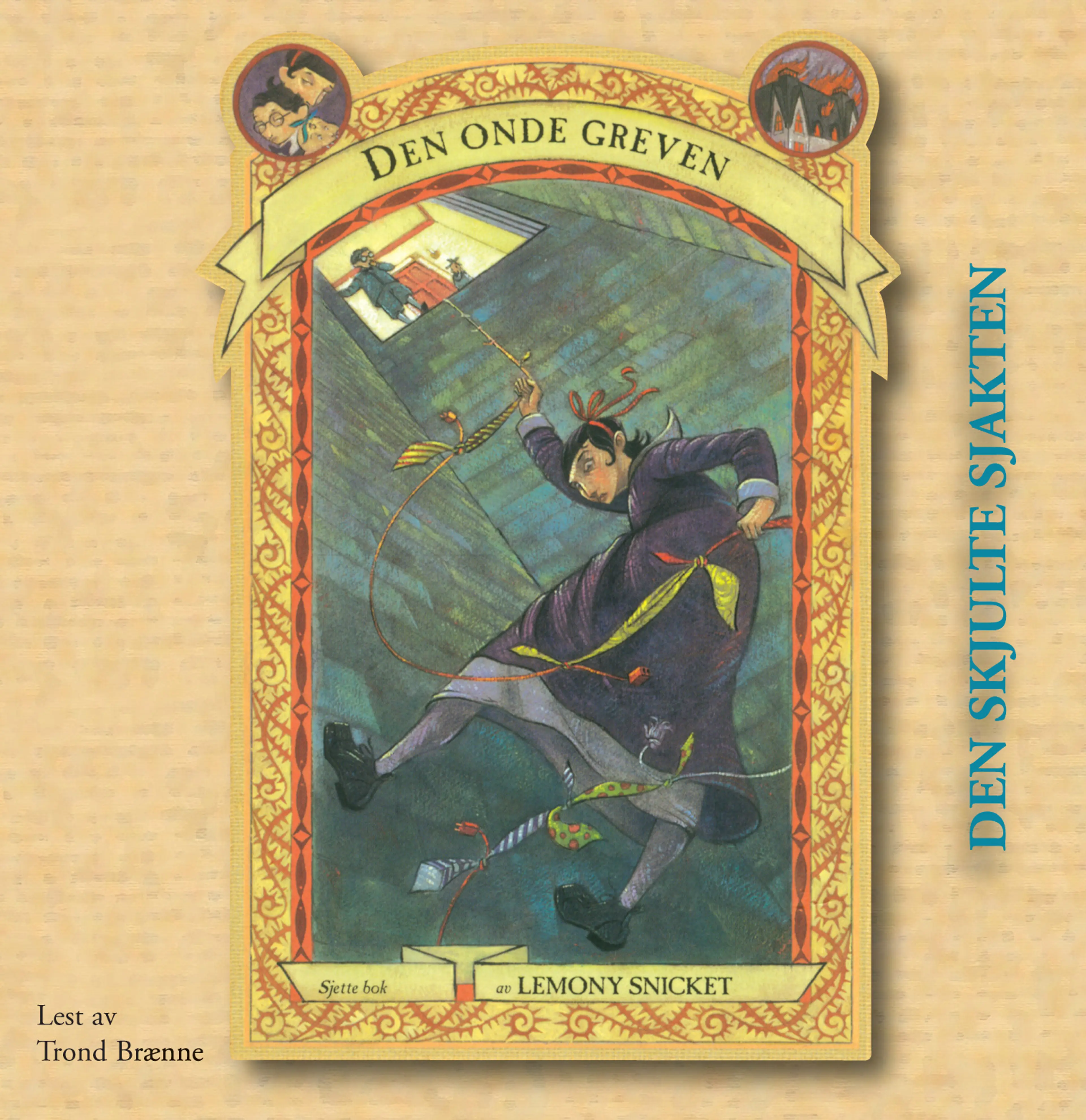 Omslag Den skjulte sjakten av Lemony Snicket (CD)