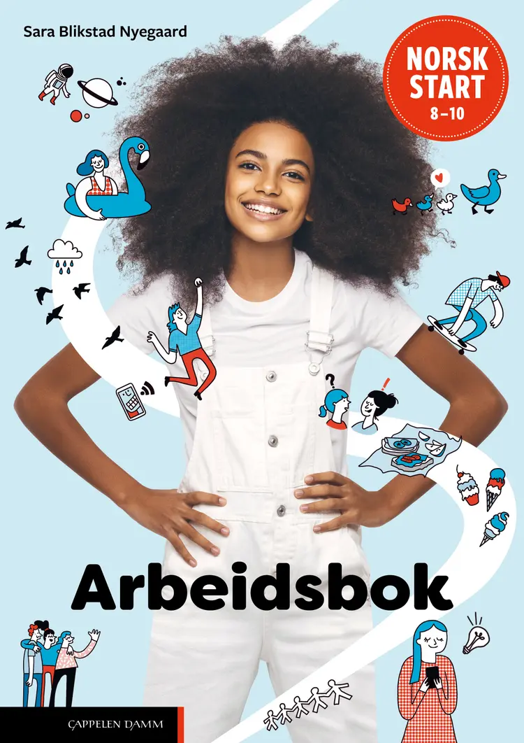 Omslag Norsk start 8–10 Arbeidsbok (LK20) av Sara Blikstad Nyegaard (Heftet)