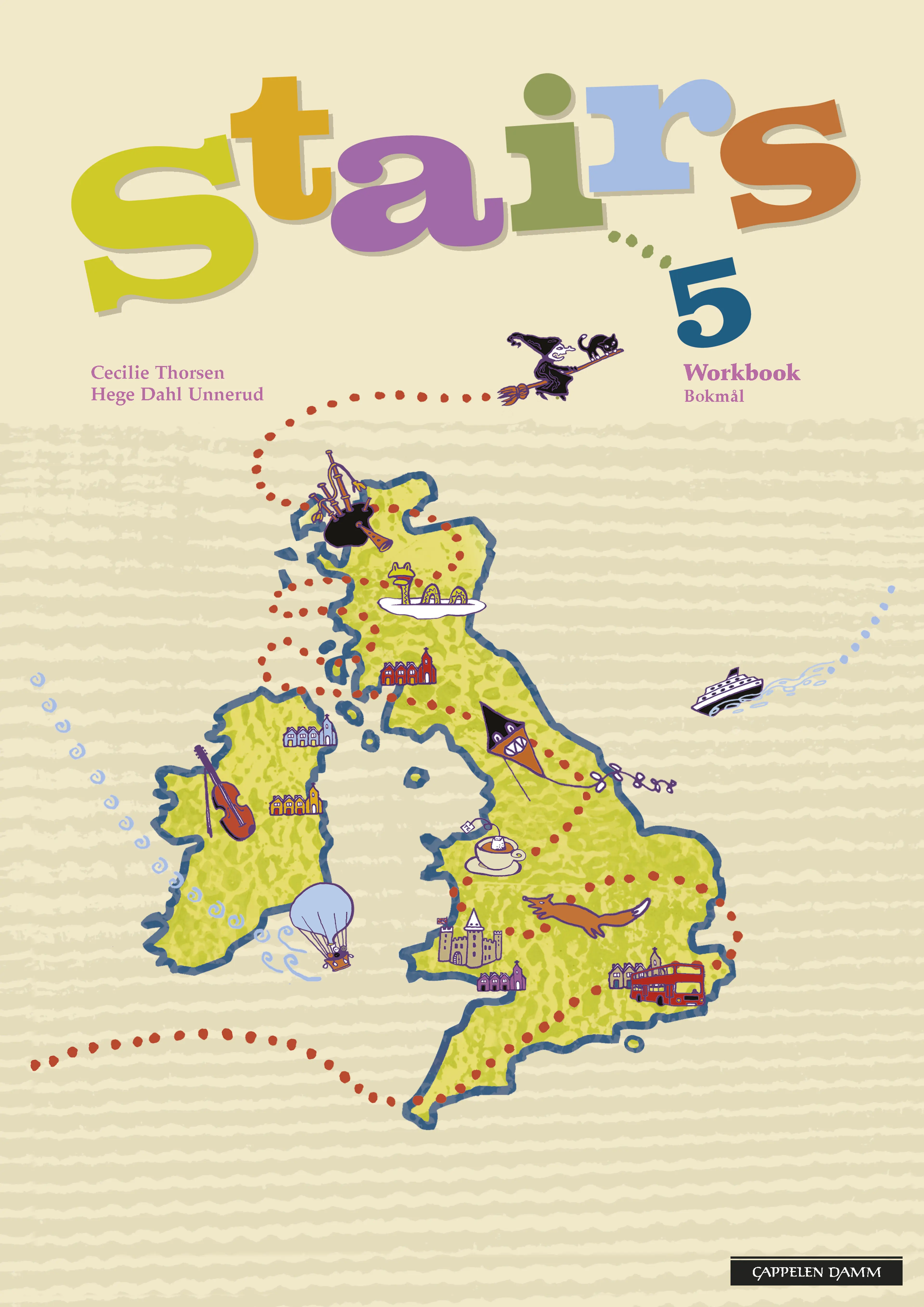 Omslag Stairs 5 Workbook av Cecilie Thorsen og Hege Dahl Unnerud (Heftet)