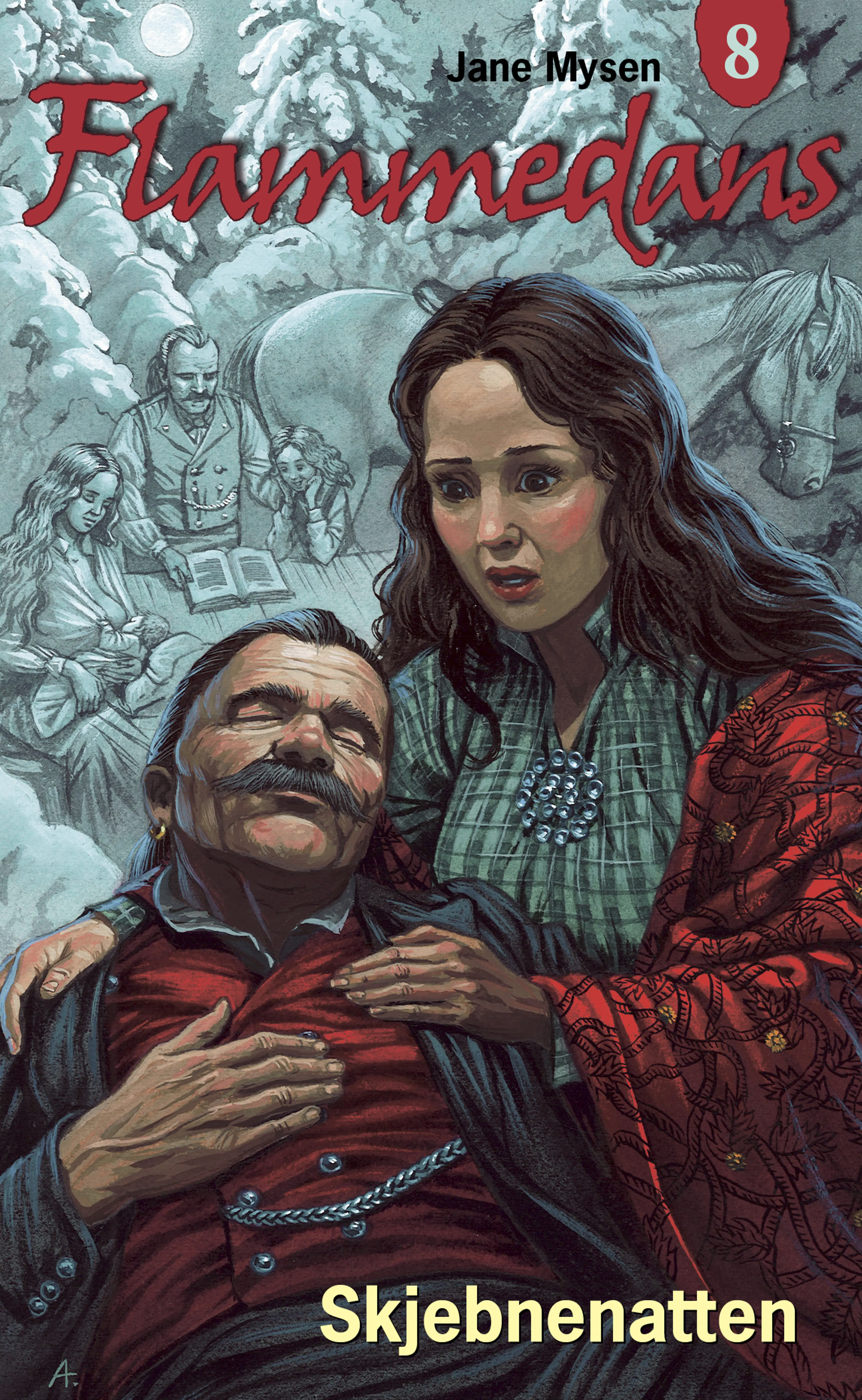 Omslag Skjebnenatten av Jane Mysen (Ebok)