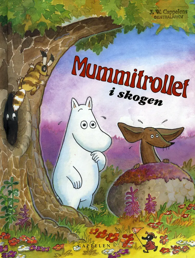 Omslag Mummitrollet i skogen av Tove Jansson (Innbundet)