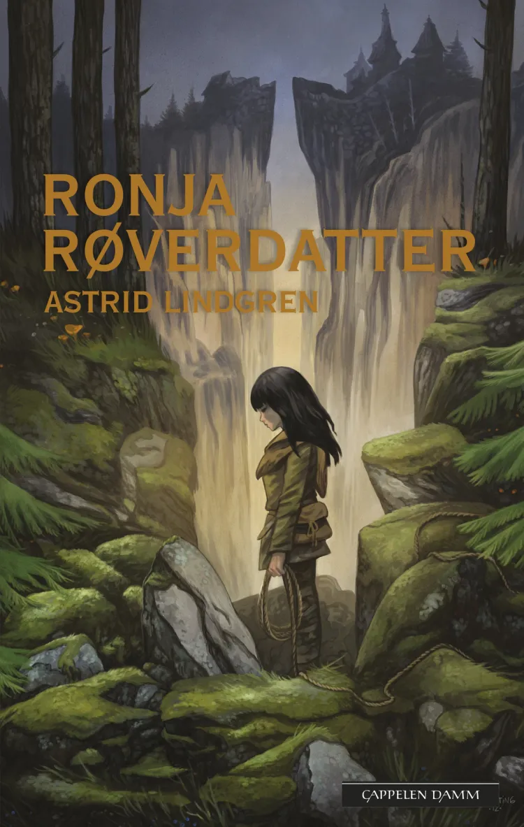 Omslag Ronja Røverdatter av Astrid Lindgren (Heftet)