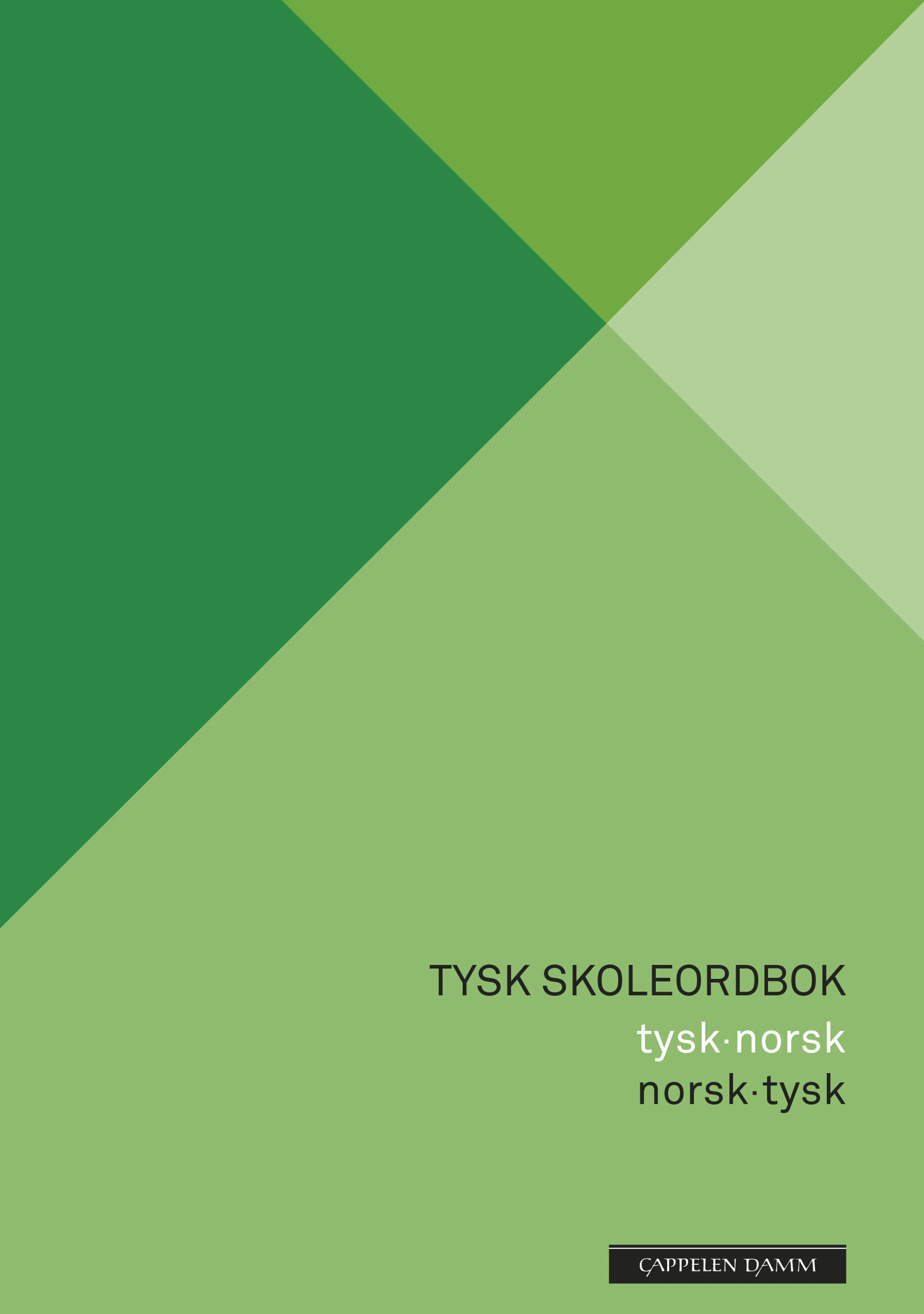 Omslag Tysk skoleordbok av Herbert Svenkerud, Helge Parnemann og Erik Hansen (Innbundet)