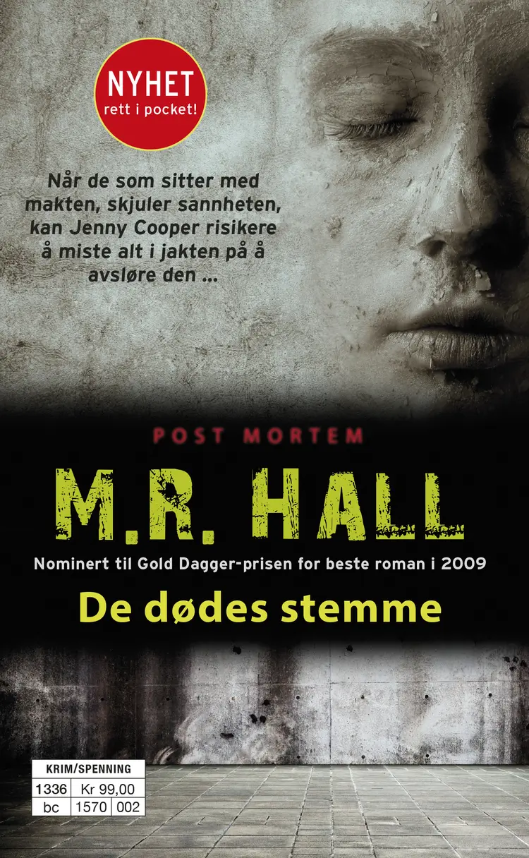 Omslag De dødes stemme av M.R. Hall (Ebok)