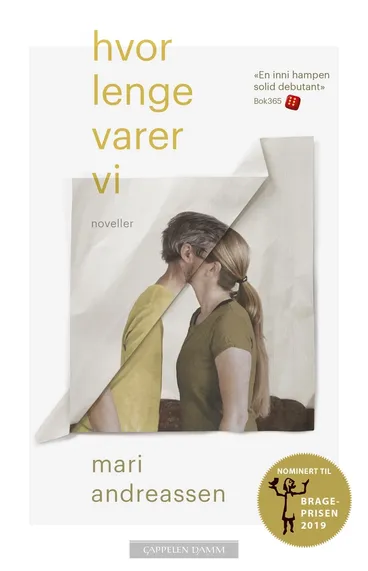 Omslag Hvor lenge varer vi av Mari Andreassen (Heftet)