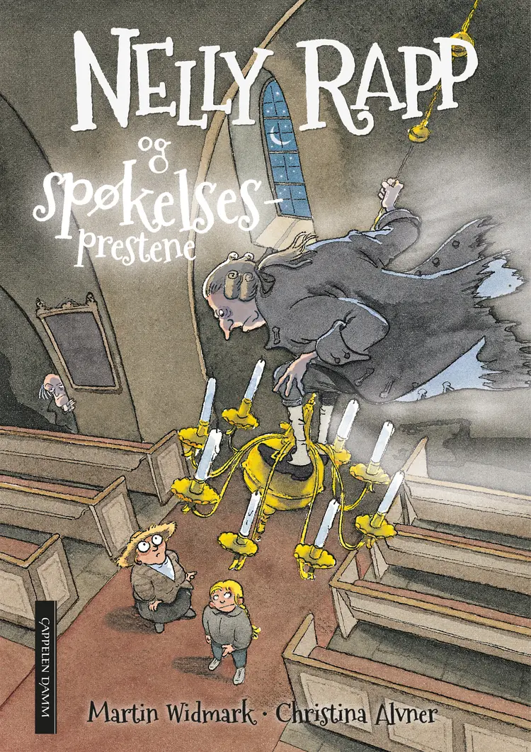 Omslag Nelly Rapp og spøkelsesprestene av Martin Widmark (Innbundet)