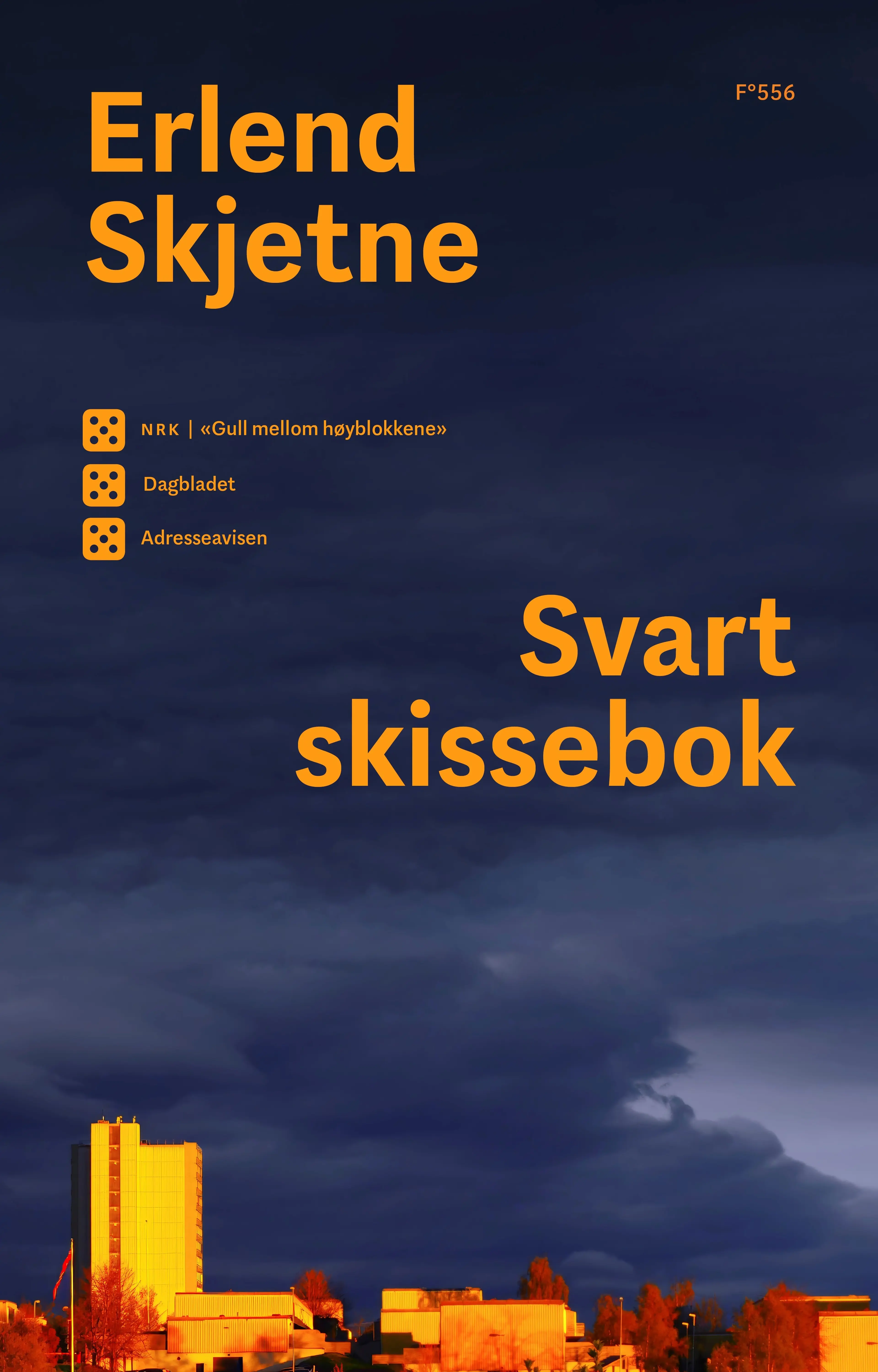 Omslag Svart skissebok av Erlend Skjetne (Innbundet)