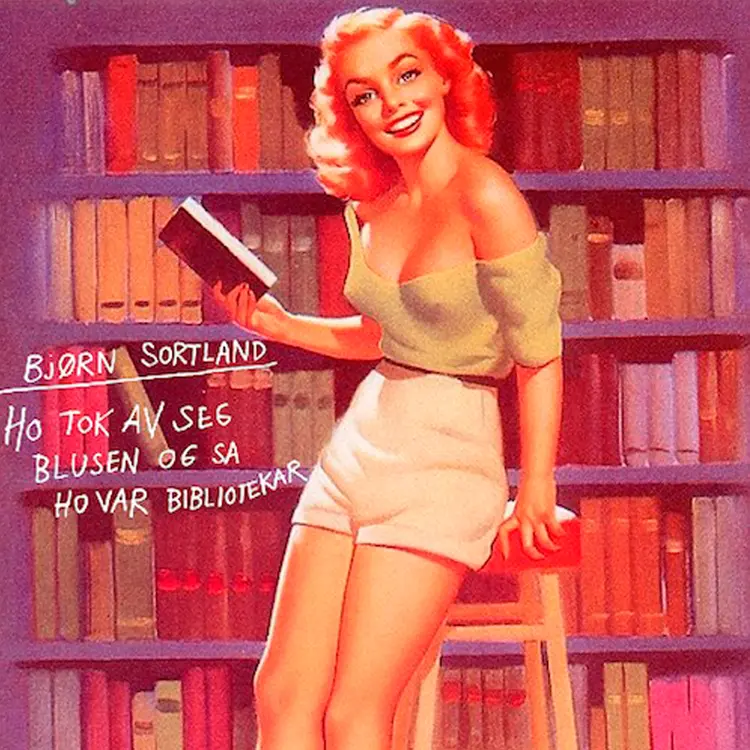 Omslag Ho tok av seg blusen og sa ho var bibliotekar av Bjørn Sortland (Lydbok)