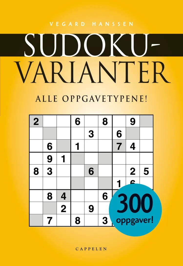 Omslag Sudoku-Varianter av Vegard Hanssen (Heftet)