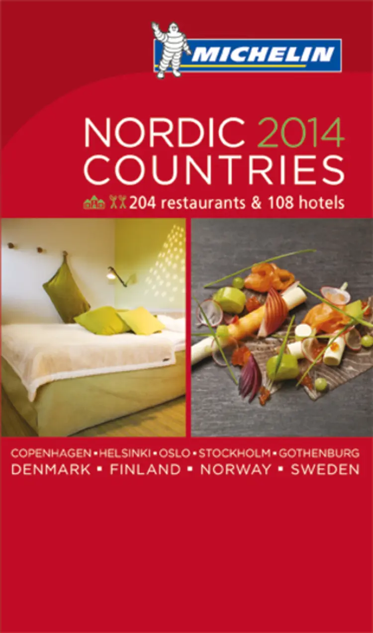 Omslag De nordiske landene 2014 (Michelin rød guide) av Michelin (Heftet)