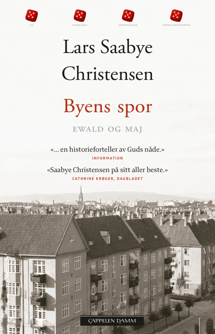 Omslag Byens spor - Ewald og Maj av Lars Saabye Christensen (Heftet)