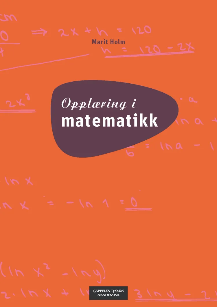 Omslag Opplæring i matematikk av Marit Holm (Ebok)