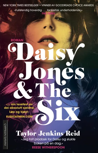 Omslag Daisy Jones & The Six av Taylor Jenkins Reid (Heftet)