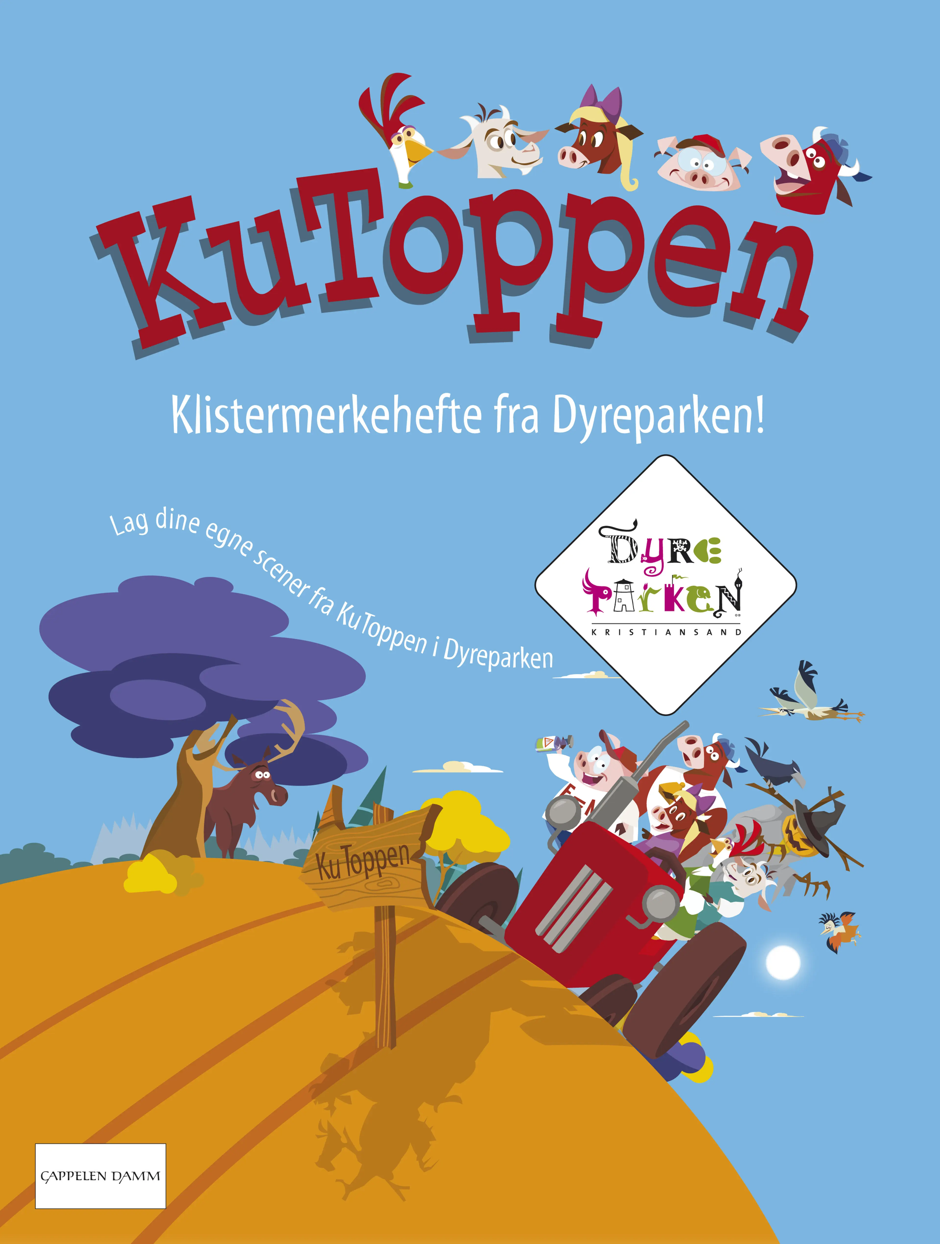 Omslag Kutoppen - klistremerkehefte fra Dyreparken (Heftet)