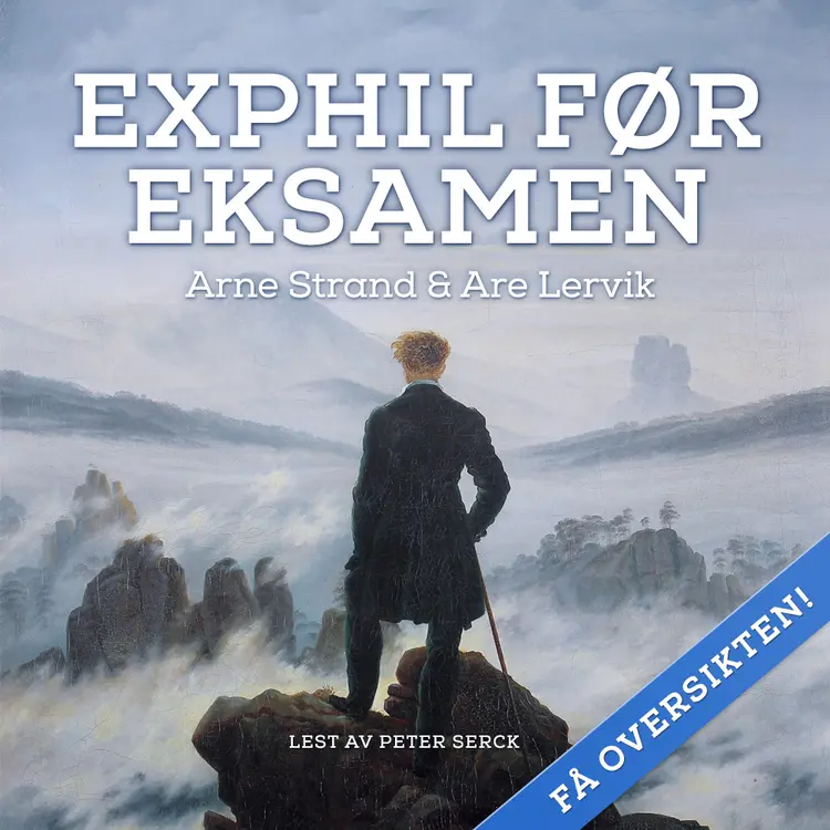 Omslag Exphil før eksamen av Arne Strand (Lydbok)