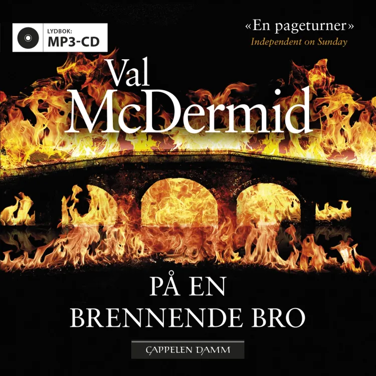 Omslag På en brennende bro av Val McDermid (CD)