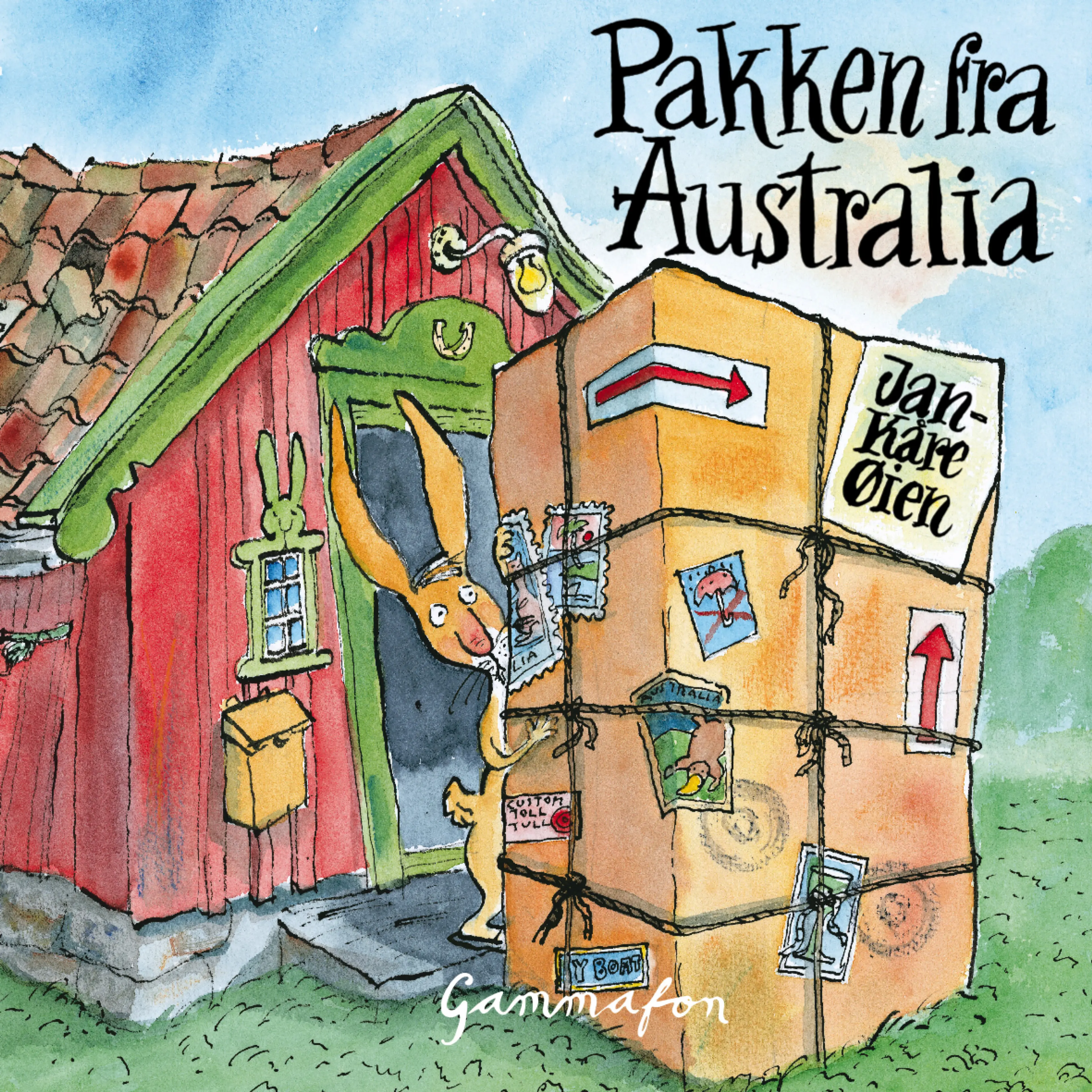 Omslag Pakken fra Australia av Jan-Kåre Øien (Lydbok)