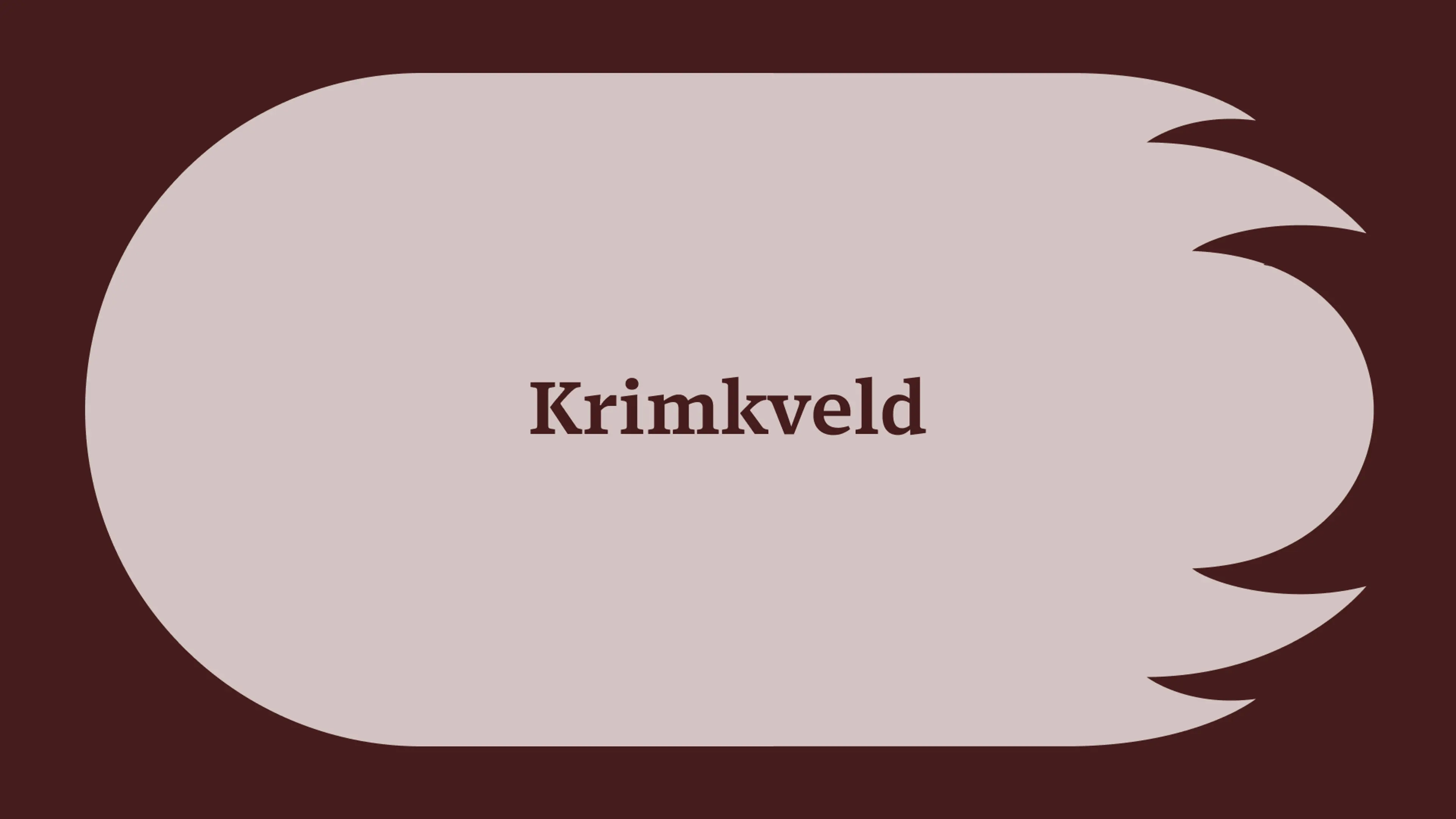 Banner for krimkveld