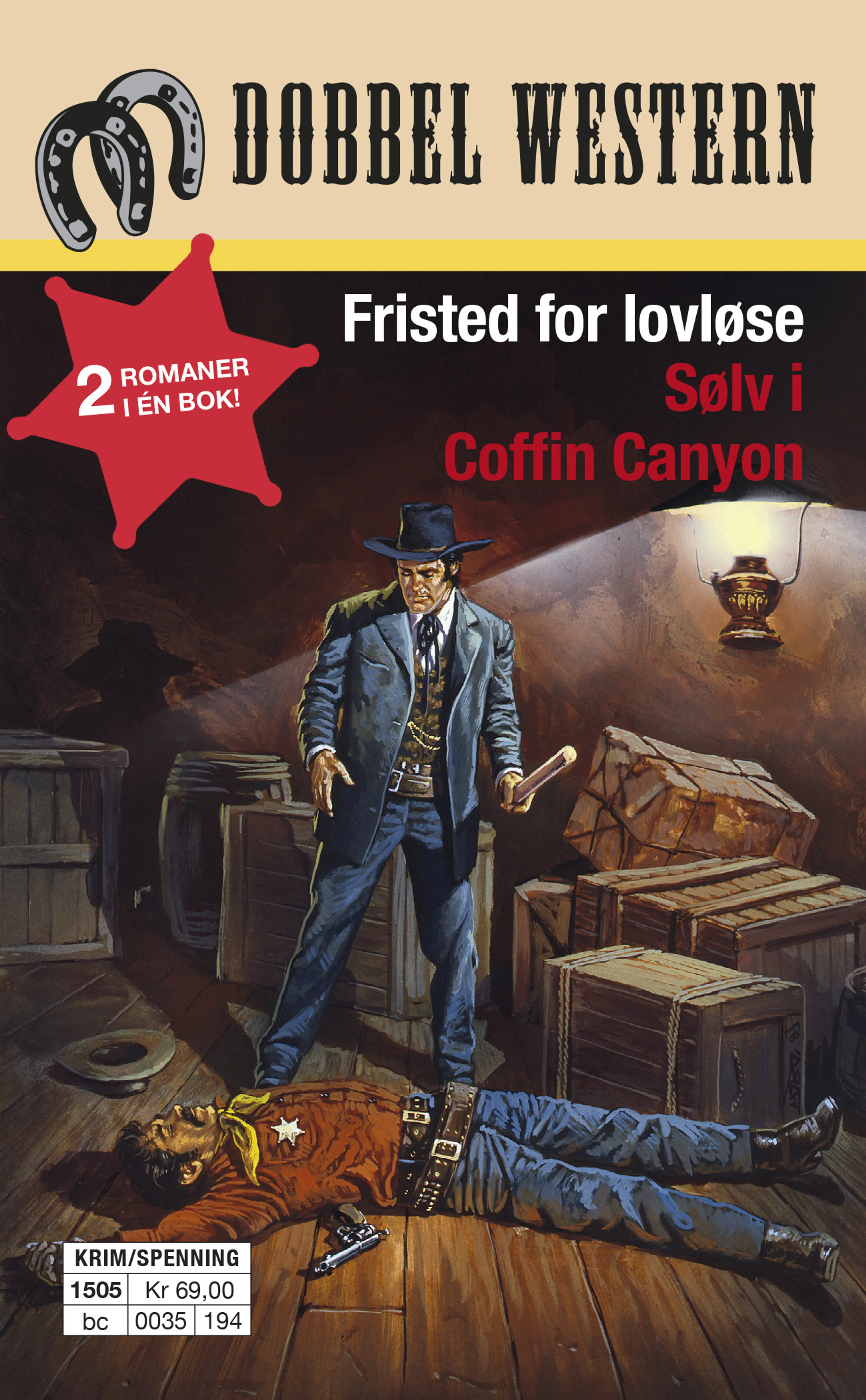 Omslag Fristed for lovløse/Sølv i Coffin Canyon av Jackson Cole  og J.D. Hardin (Heftet)