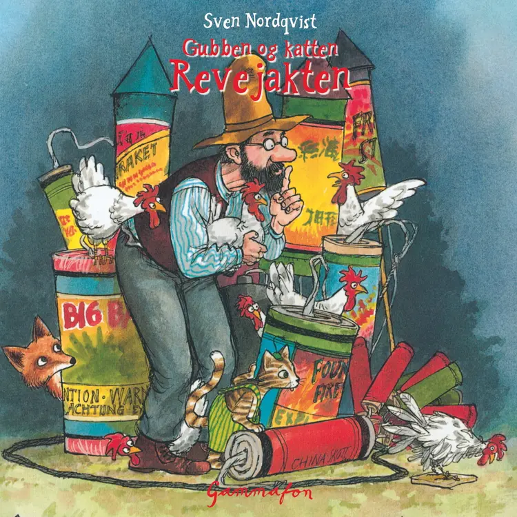 Omslag Gubben og katten - Revejakten av Sven Nordqvist (Lydbok)