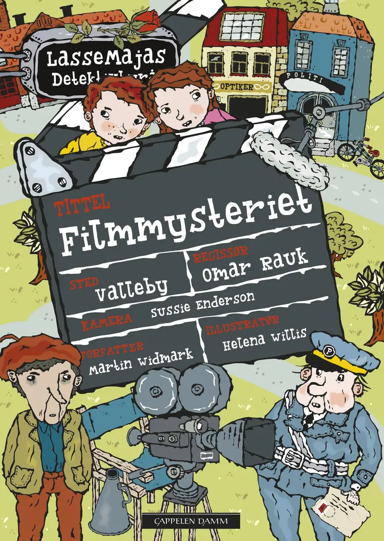 Omslag LasseMaja - Filmmysteriet av Martin Widmark (Innbundet)
