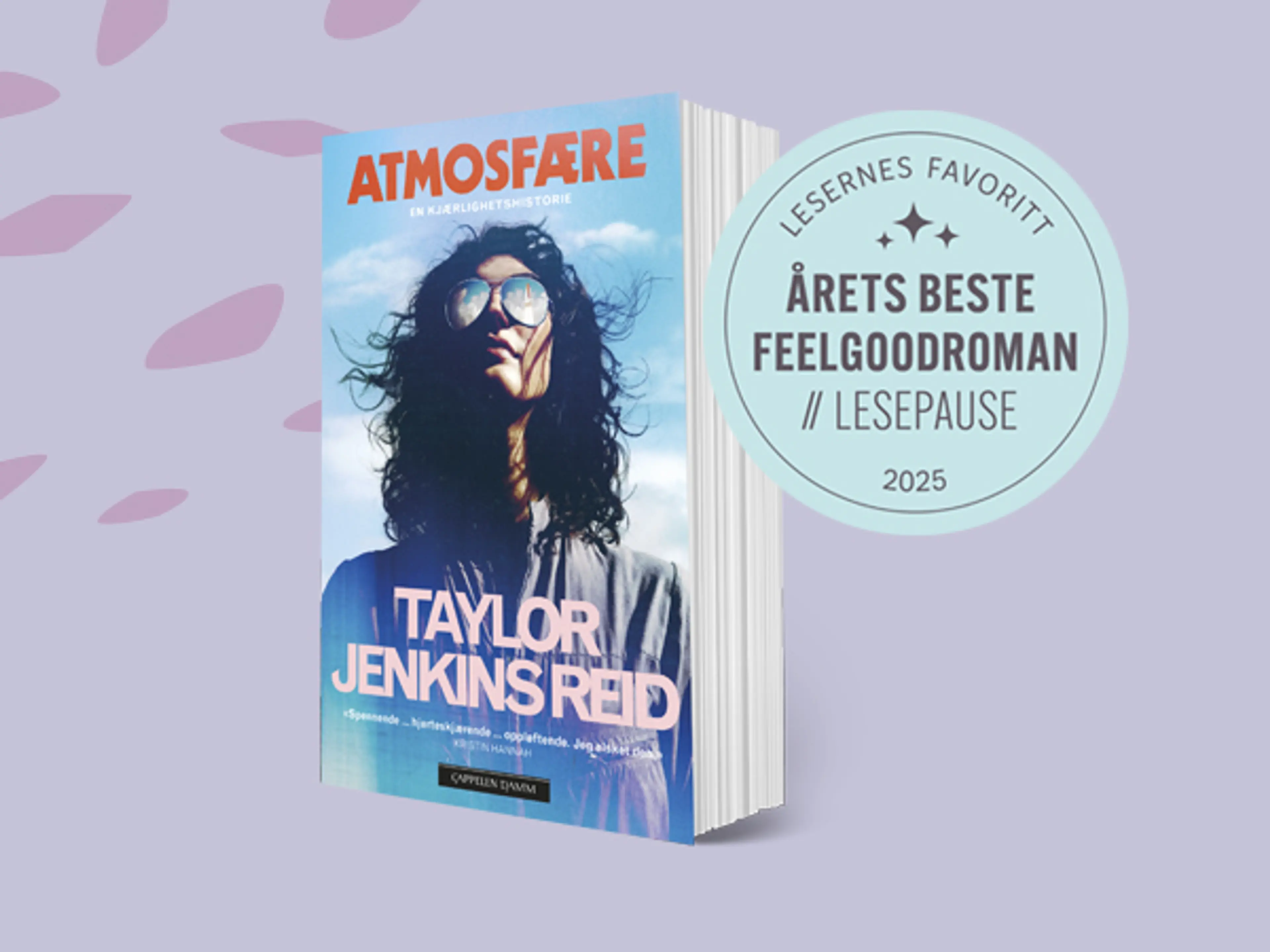 Boken Atmosfære av Taylor Jenkins Reid vinner av Årets beste feelgoodroman 2025