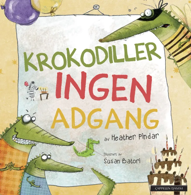 Omslag Krokodiller ingen adgang av Heather Pindar (Innbundet)
