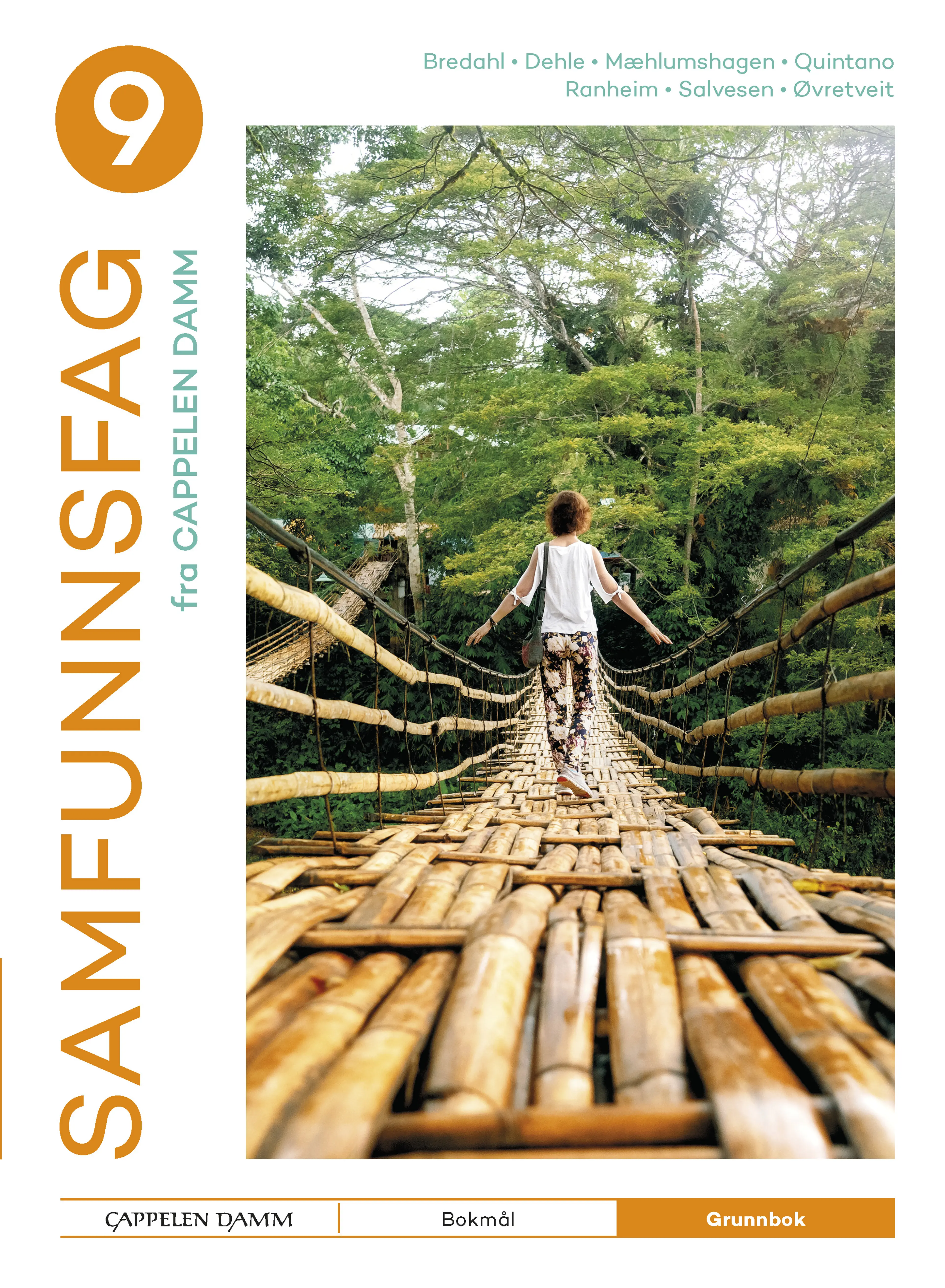 Omslag Samfunnsfag 9 fra Cappelen Damm Grunnbok av Liv Bredahl med flere (Innbundet)