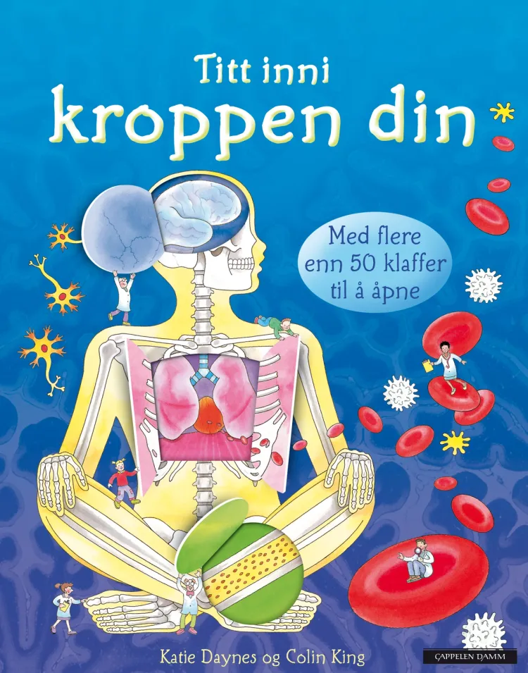 Omslag Titt inni kroppen din av Katie Daynes og Colin King (Innbundet)
