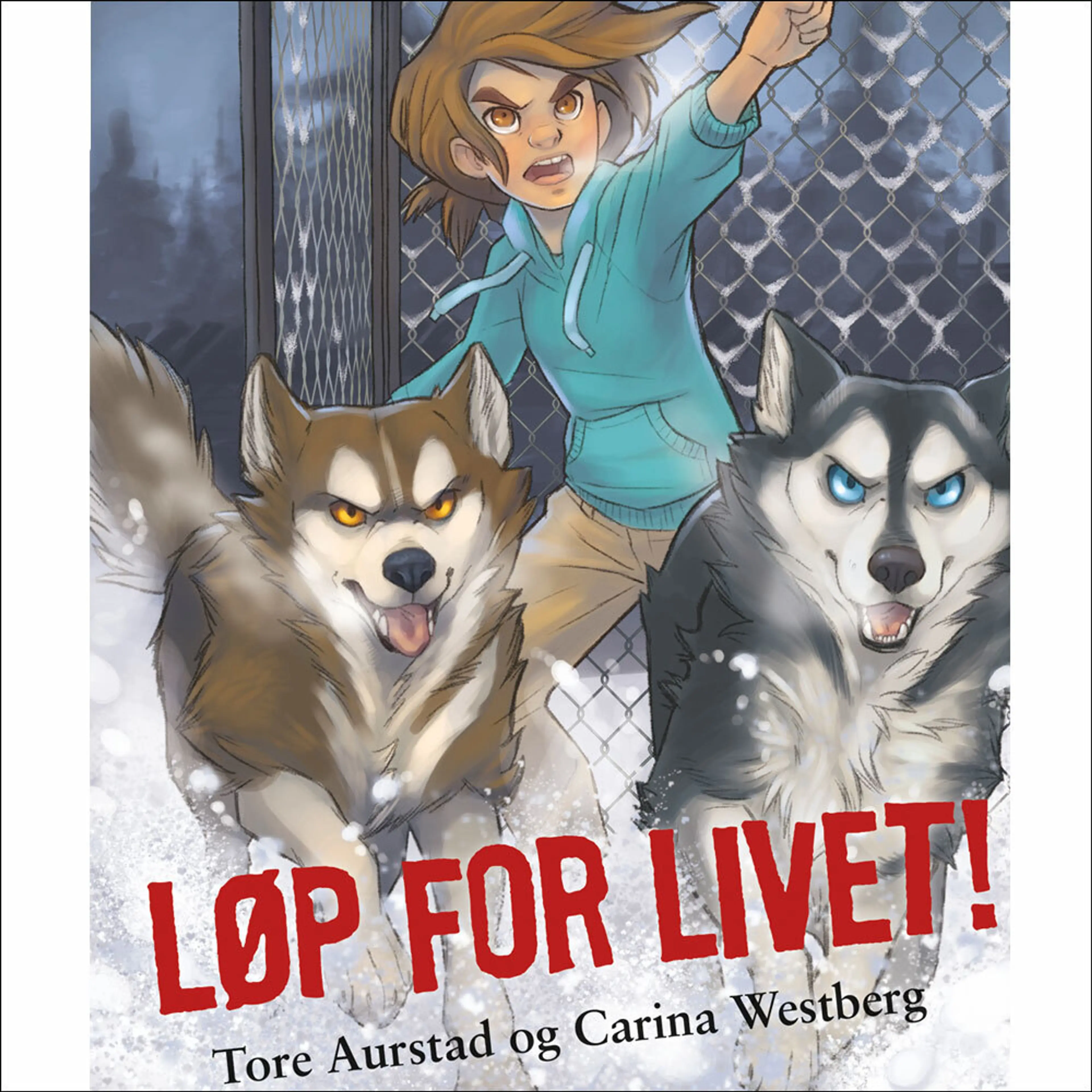 Omslag Løp for livet! av Tore Aurstad og Carina Westberg (Lydbok)