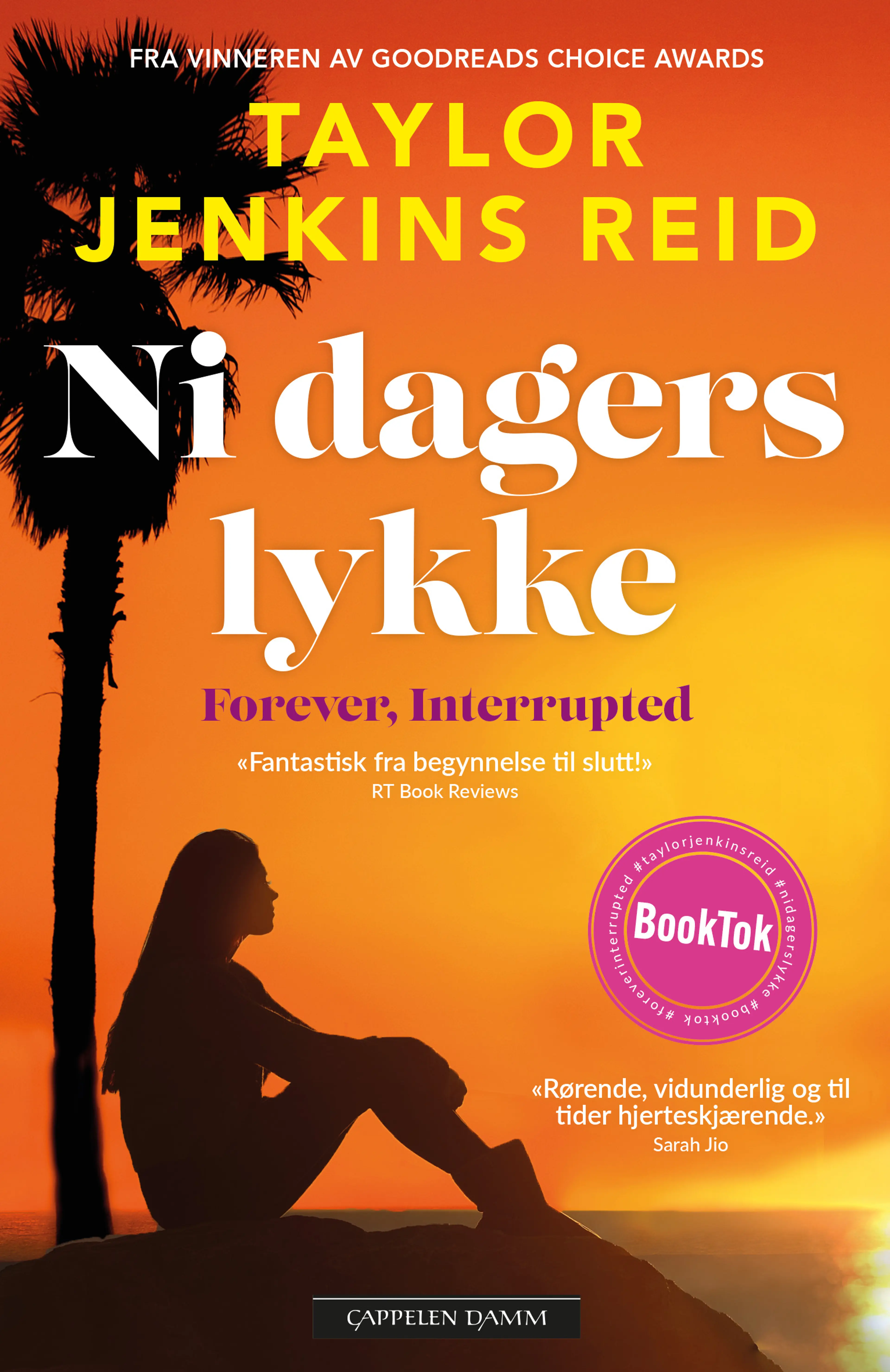 Omslag Ni dagers lykke av Taylor Jenkins Reid (Heftet)
