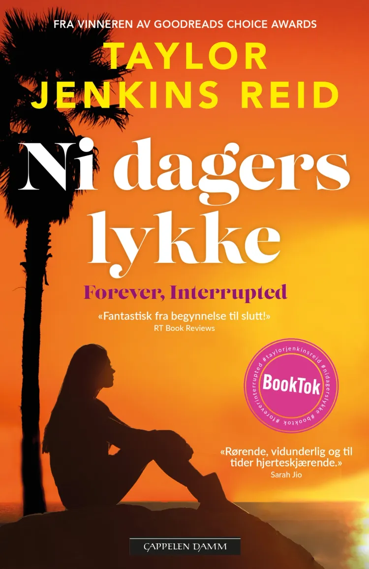 Omslag Ni dagers lykke av Taylor Jenkins Reid (Heftet)