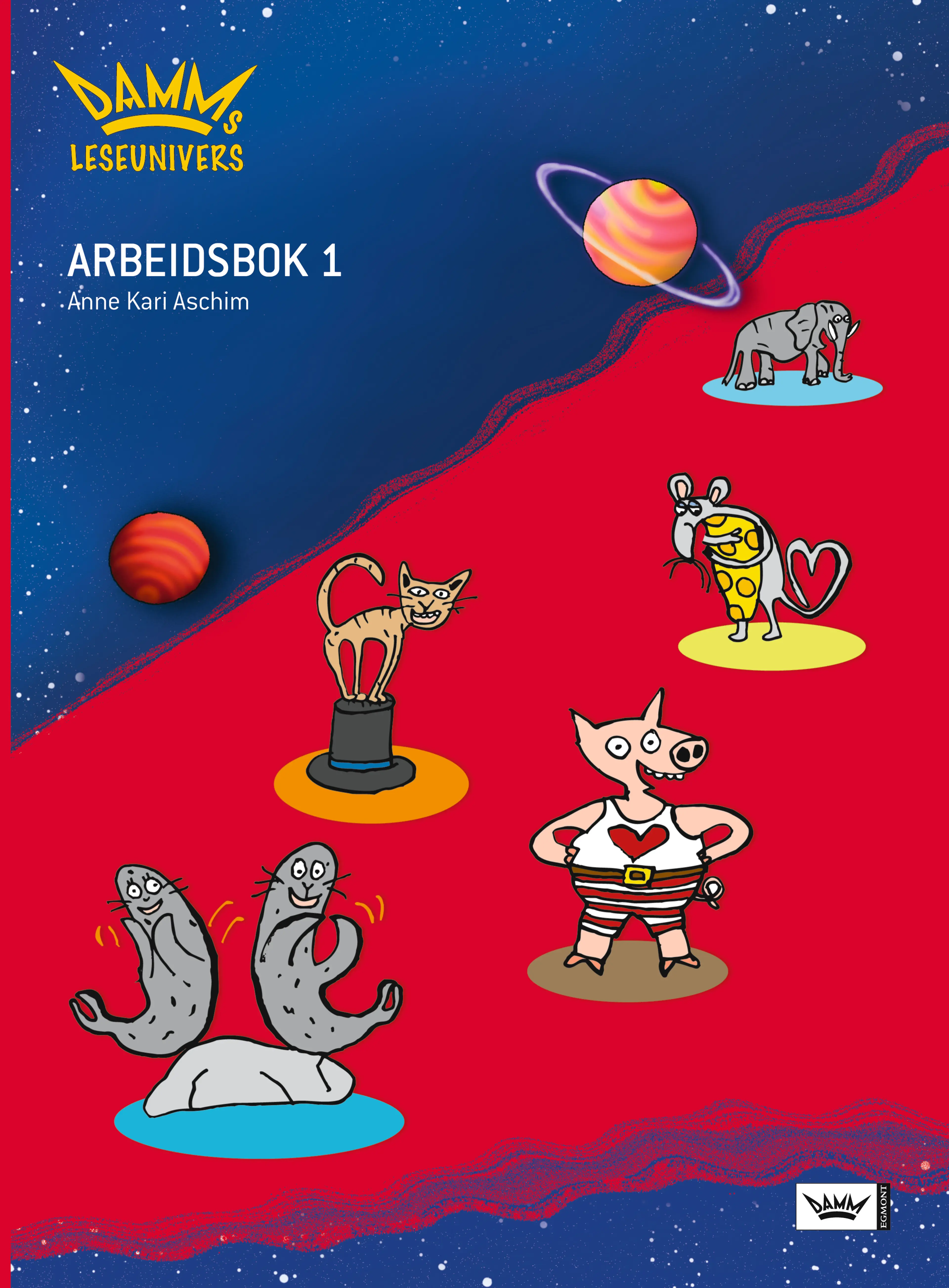 Omslag Damms leseunivers 1 Arbeidsbok 1 av Anne Kari Aschim (Heftet)