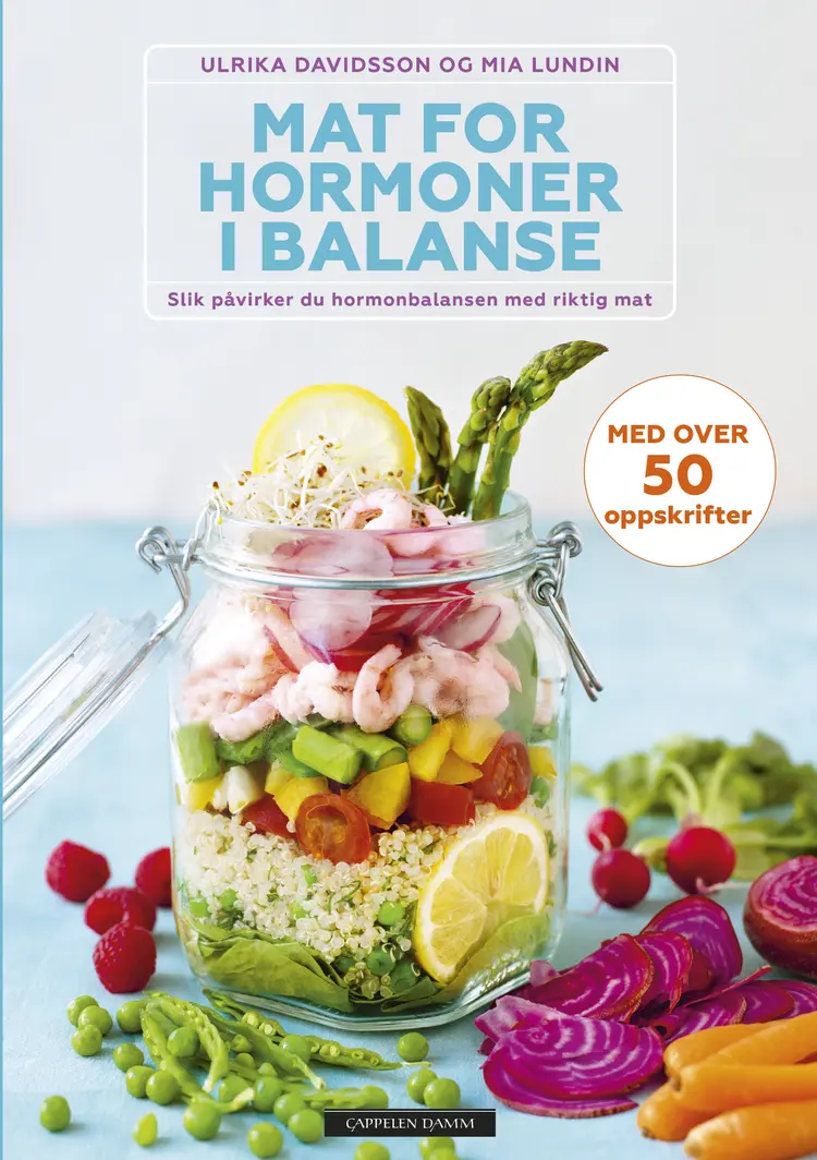 Omslag Mat for hormoner i balanse av Ulrika Davidsson og Mia Lundin (Innbundet)