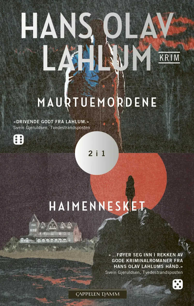 Omslag Maurtuemordene og Haimennesket - samleutgave av Hans Olav Lahlum (Heftet)